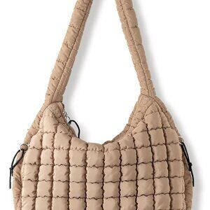 Puffer Tote Bag for Women Large Quilted Tote Bag Quilted Carryall Bag Soft Puffy